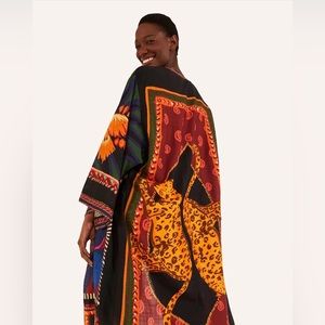 FARM Rio Leopard Patches Kimono